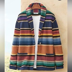Coldwater Creek Multicolor Knit Cardigan